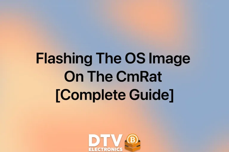 Flashing The OS Image On The CmRat