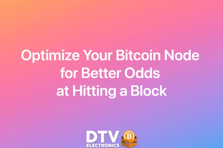 Optimize Your Bitcoin Node