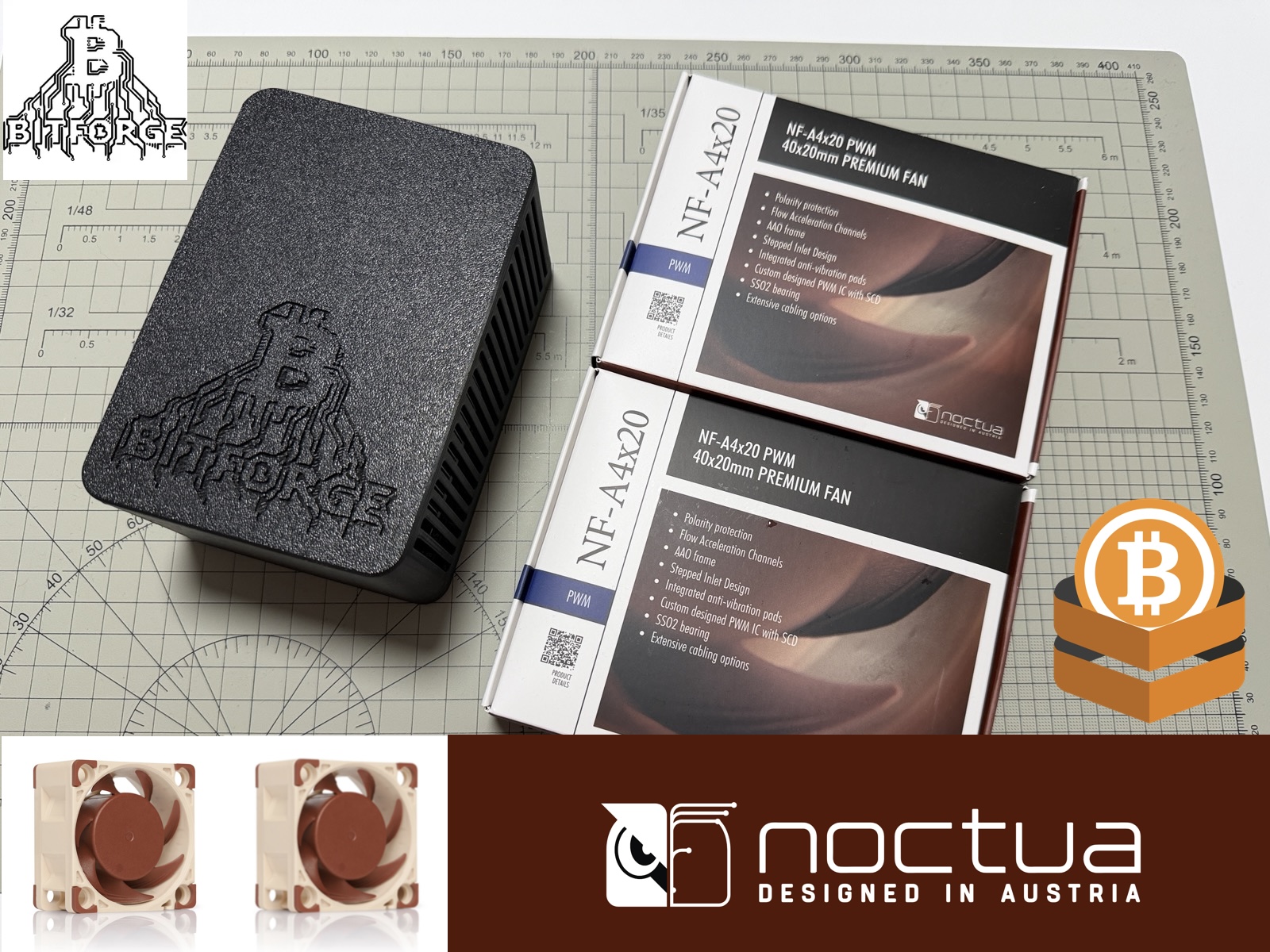 BitForge Nano: Replacing the Stock Fans with 2x Noctua NF-A4x20 PWM 12V ...
